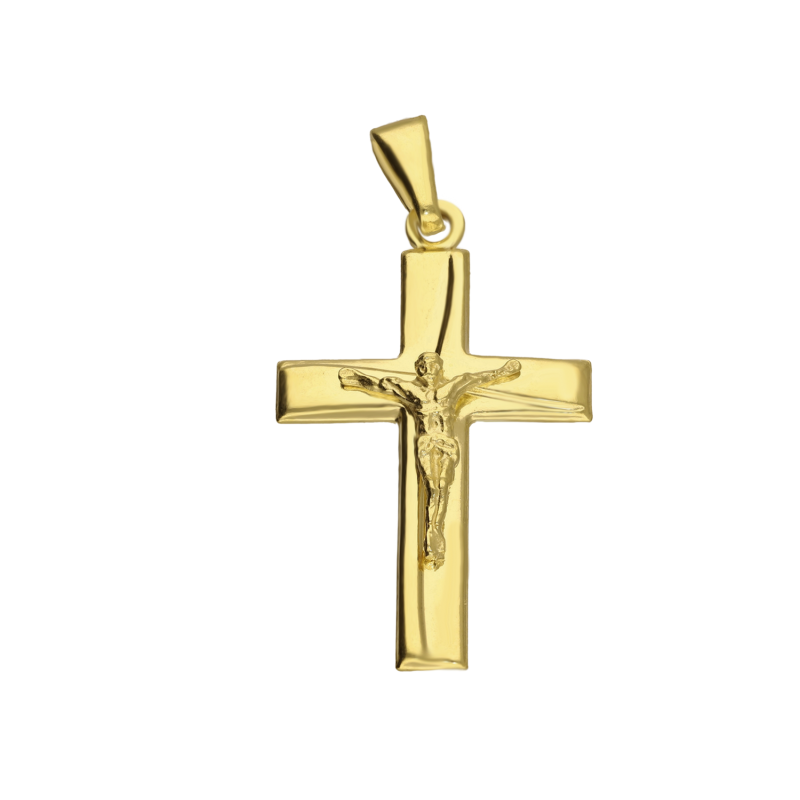 Pozlacený křížek s Ježíšem - Symbol víry | iSezam.cz
