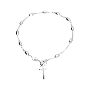 Stříbrný náramek růženec ryzost 925 | iSezam.cz