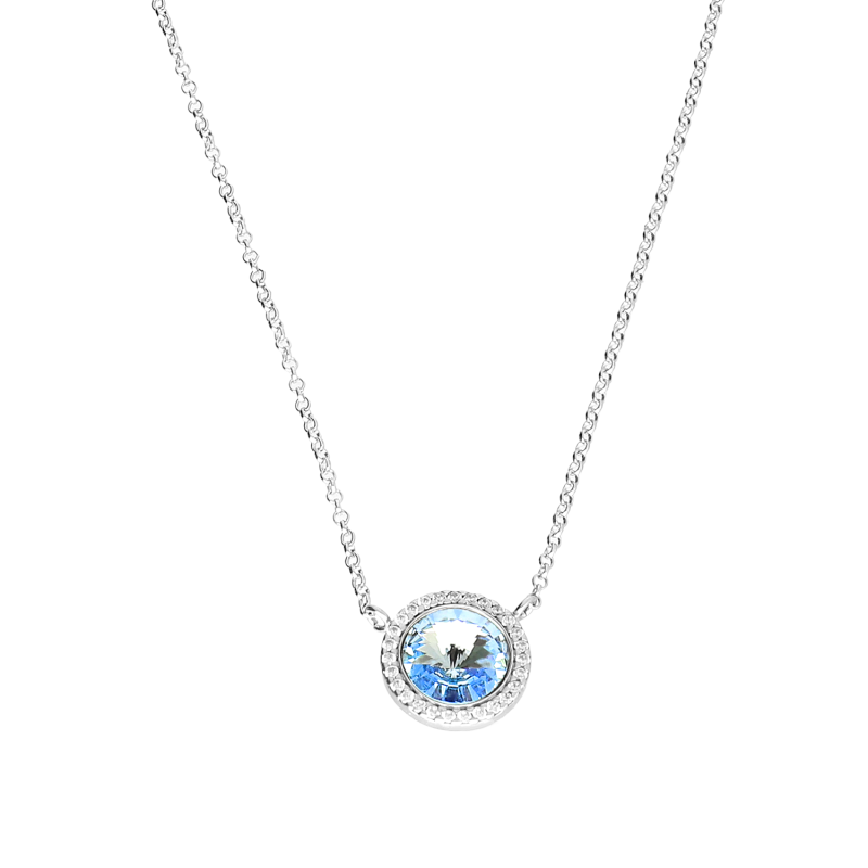 Stříbrný náhrdelník Swarovski a zirkony | iSezam.cz