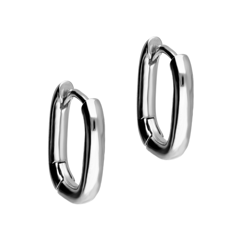 Stříbrné náušnice oválné vypouklé 11mm ryzost 925 - iSezam.cz