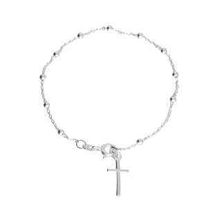 Stříbrný náramek růženec ryzost 925 | iSezam.cz