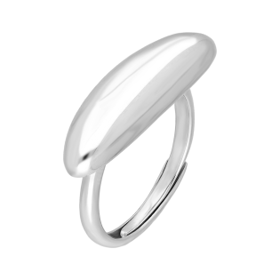 Objevte elegantní stříbrný prsten s hladkou fazolkou od Jubiler Sezam. Ryzost 925, moderní design. Nakupujte online!