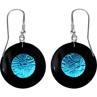 Stříbrné náušnice Murano Poseidon Blue | iSezam.cz
