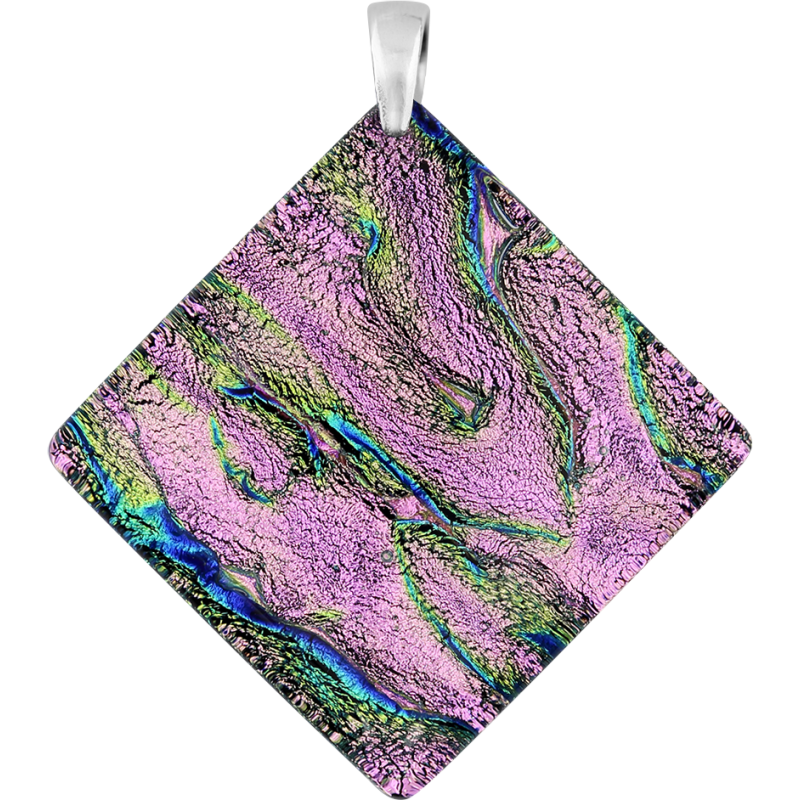 Stříbrný přívěsek Murano Pink | iSezam.cz