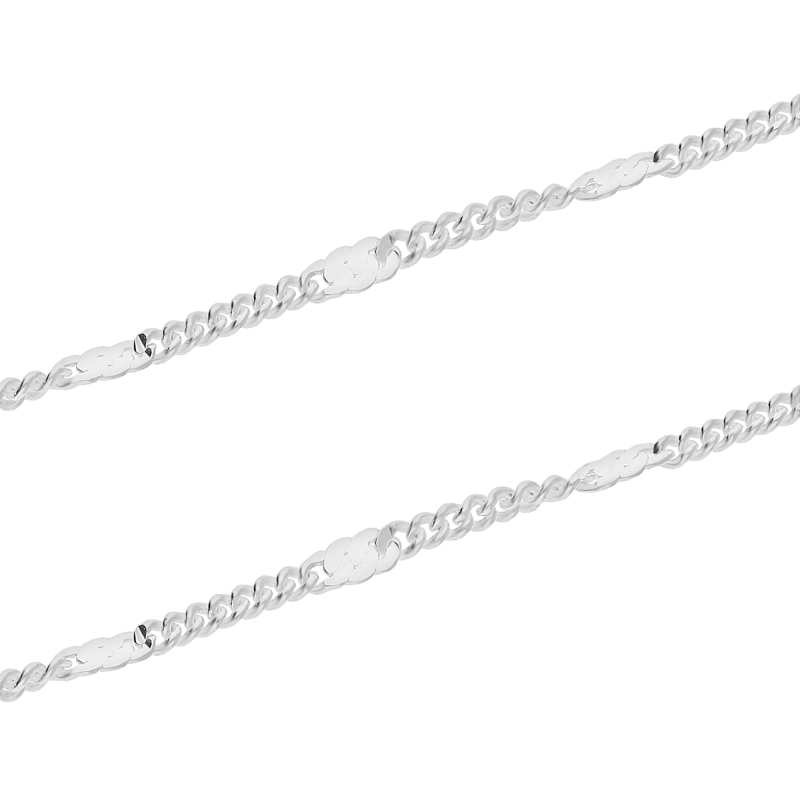 Stříbrný řetízek fantazie panceř + plíšek BC 1100-035 ryzost 925