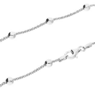 Stříbrný řetízek daisy+kulki 925 | iSezam.cz