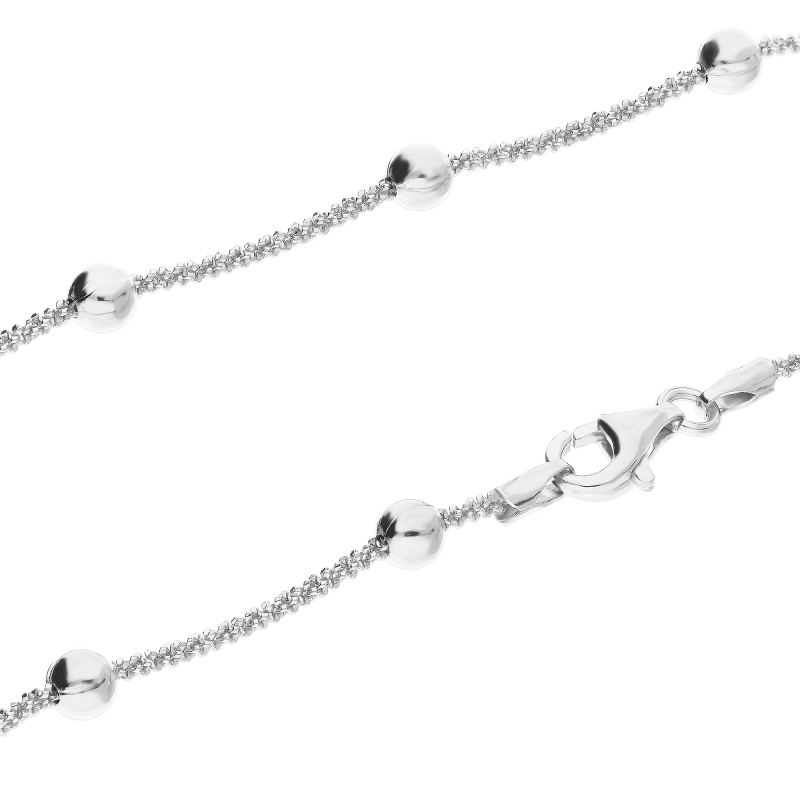 Stříbrný řetízek daisy+kulki 925 | iSezam.cz
