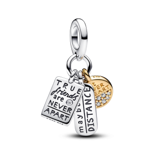 Charms Pandora Przyjaźń - Potrójna Zawieszka Srebrna - JubilerSezam.pl