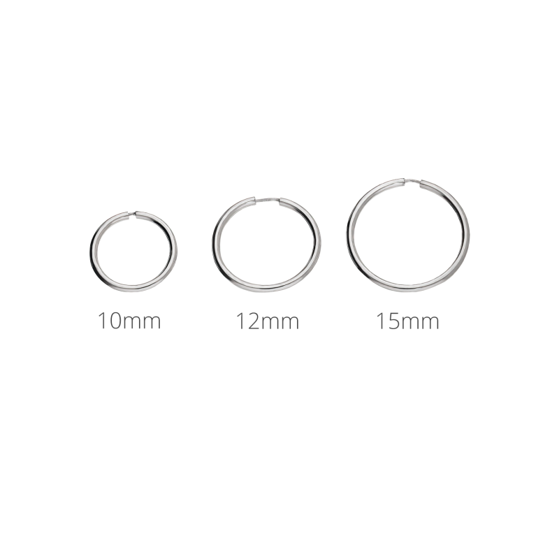 Stříbrné náušnice kruhy kloubové 10mm NI KSZ-10mm-1,2 ryzost 925