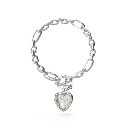 Bransoletka Guess srebrna stal szlachetna JUBB04599JWRH - JubilerSezam.pl