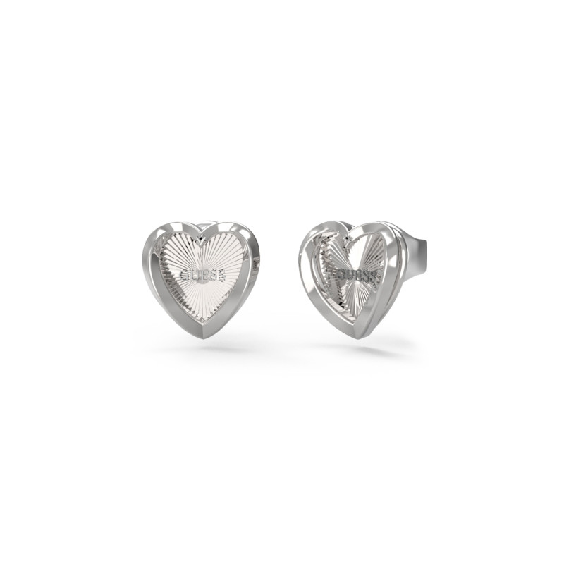 Kolczyki serduszka Guess sztyfty JUBE04612JWRH