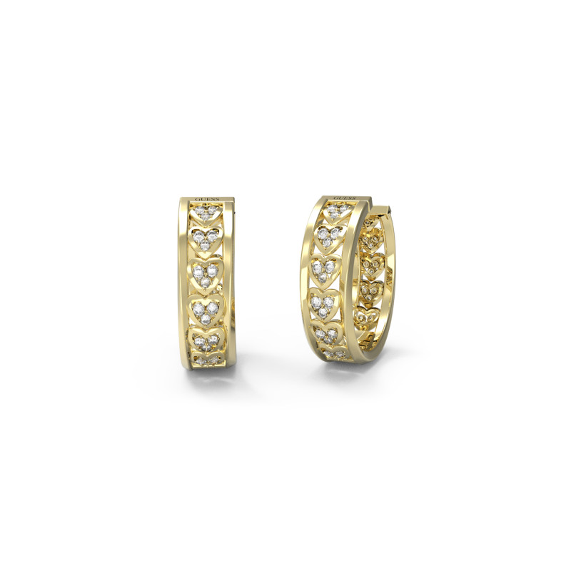 Zlaté Kruhové Náušnice Guess JUBE04602JWYG | iSezam.cz