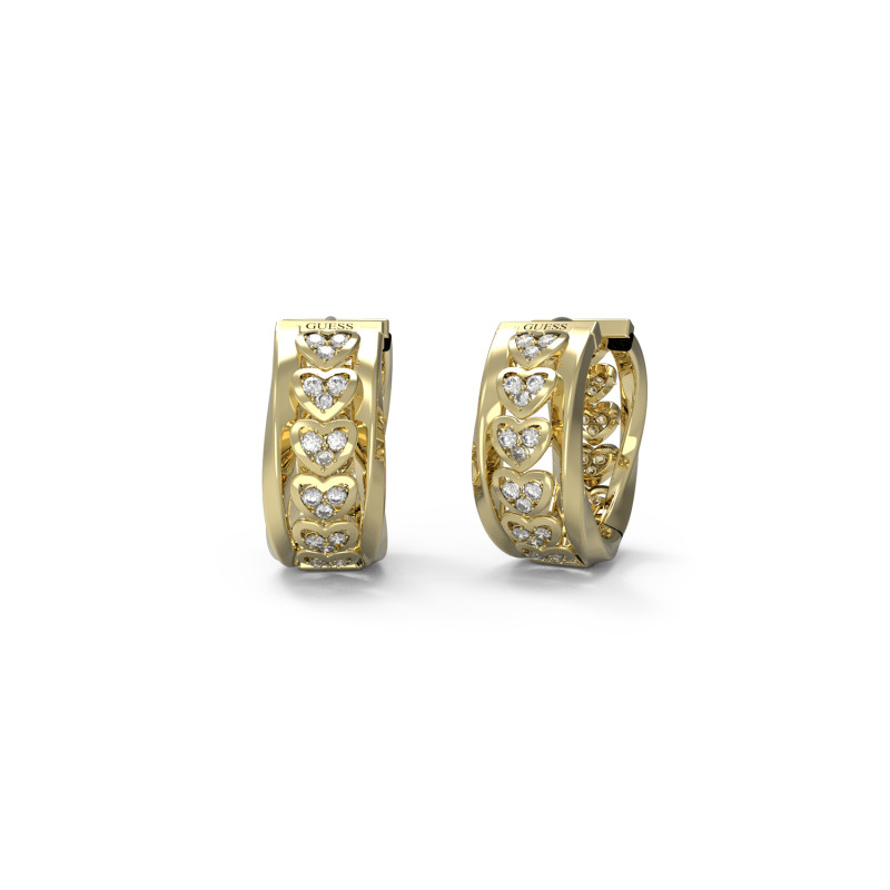 Zlaté Náušnice Kruhy Guess JUBE04604JWYG | iSezam.cz