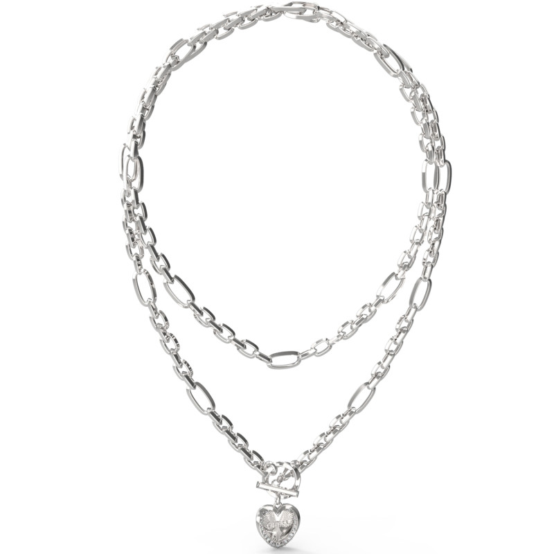 Stříbrný náhrdelník Guess JUBN04598JWRH | iSezam.cz