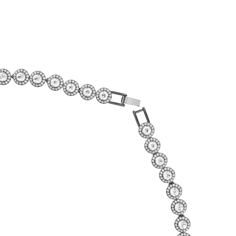 Naszyjnik Swarovski Una Biały z Kryształami - JubilerSezam.pl