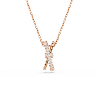 Wisiorek Swarovski Hyperbola Różowe Złoto - JubilerSezam.pl