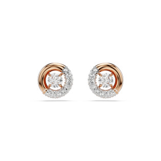 Kolczyki Swarovski Dexter Różowe Złoto - JubilerSezam.pl