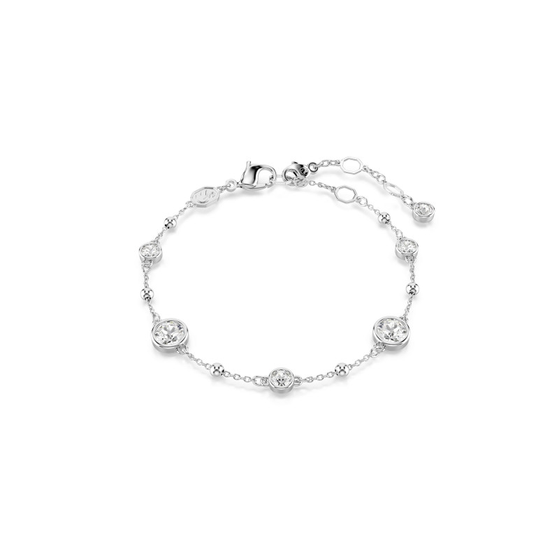 Bransoletka Swarovski Imber Biała z Kryształami - JubilerSezam.pl