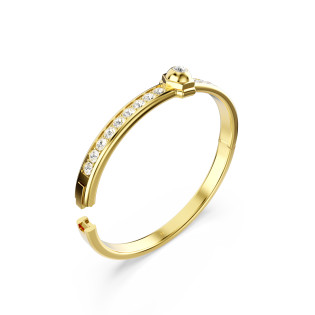 Bransoletka Swarovski Numina Bangle Biała Pozłacana - JubilerSezam.pl