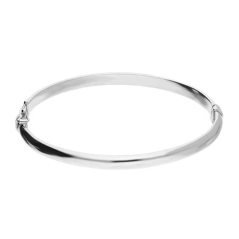 Stříbrný hladký náramek bangle - iSezam.cz