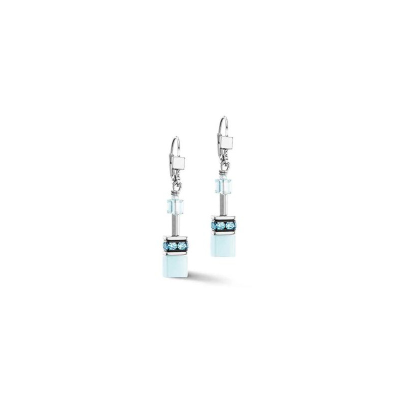 Kolczyki Coeur de Lion Light Aqua - Srebrne z Kryształami - JubilerSezam.pl