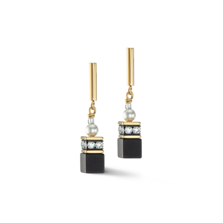Kolczyki Coeur de Lion 1316 Black-Gold