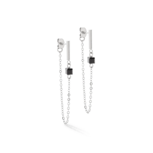 Kolczyki Coeur de Lion Black-Silver - JubilerSezam.pl