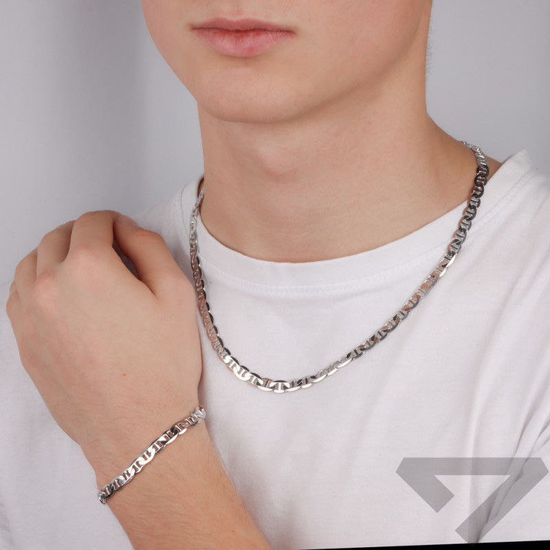 Stříbrný řetízek gucci