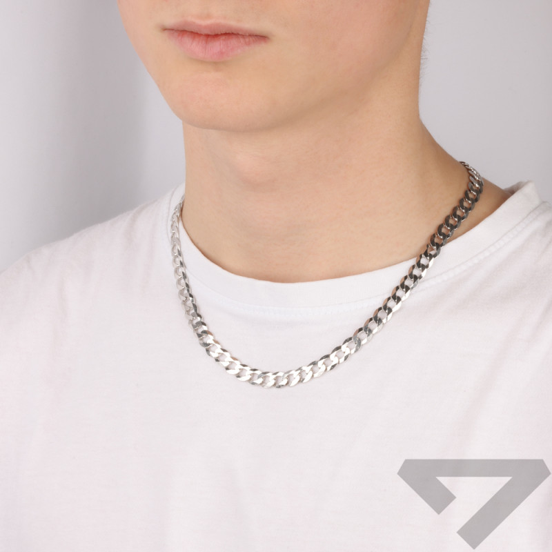 Pánský stříbrný řetízek pancr