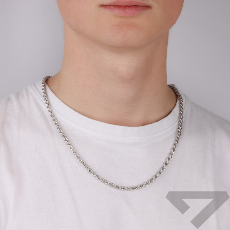 Stříbrný řetízek korda