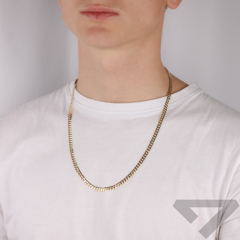 Zlatý řetízek panceř ryzost 585