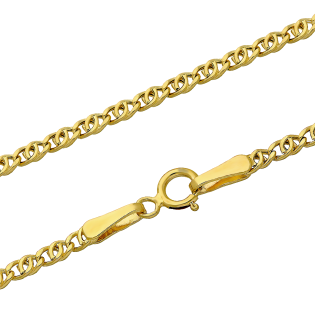 Zlatý řetízek tiger eye 585 | iSezam.cz