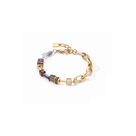 Bransoletka Coeur de Lion Brown-Gold Stal - JubilerSezam.pl