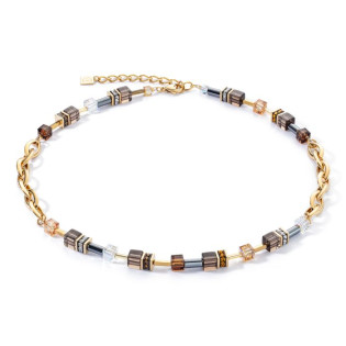 Naszyjnik Coeur de Lion Brown-Gold z kryształami - JubilerSezam.pl