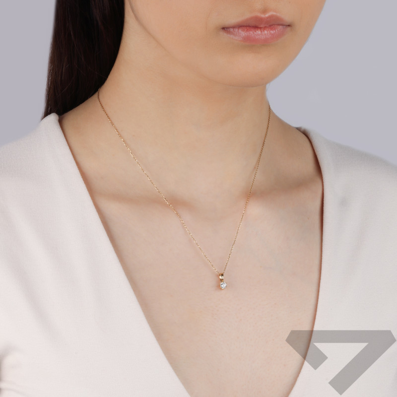 Zlatý přívěsek se zirkonem ryzost 585 - iSezam.cz