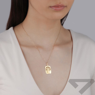 Zlatý medailonek Panna Maria s Dítětem 585 - iSezam.cz
