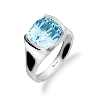 Stříbrný prsten s topazem 5,2 ct | iSezam.cz