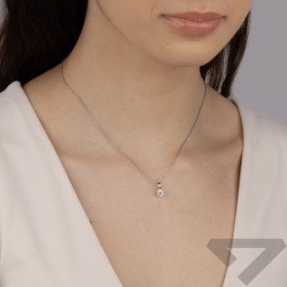 Přívěsek z bílého zlata se zirkonem ryzosti 585 - iSezam.cz