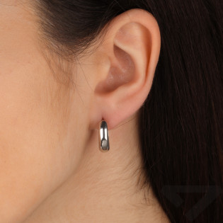 Stříbrné náušnice oválné destičky - Minimalistický styl - iSezam.cz
