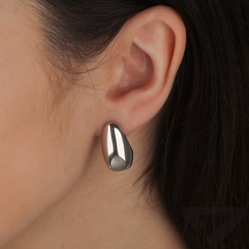 Stříbrné náušnice kapka - minimalistická elegance - iSezam.cz