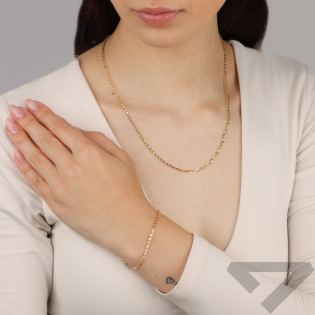 Zlatý náramek Rolo ryzost 585 - Klasická elegance - iSezam.cz