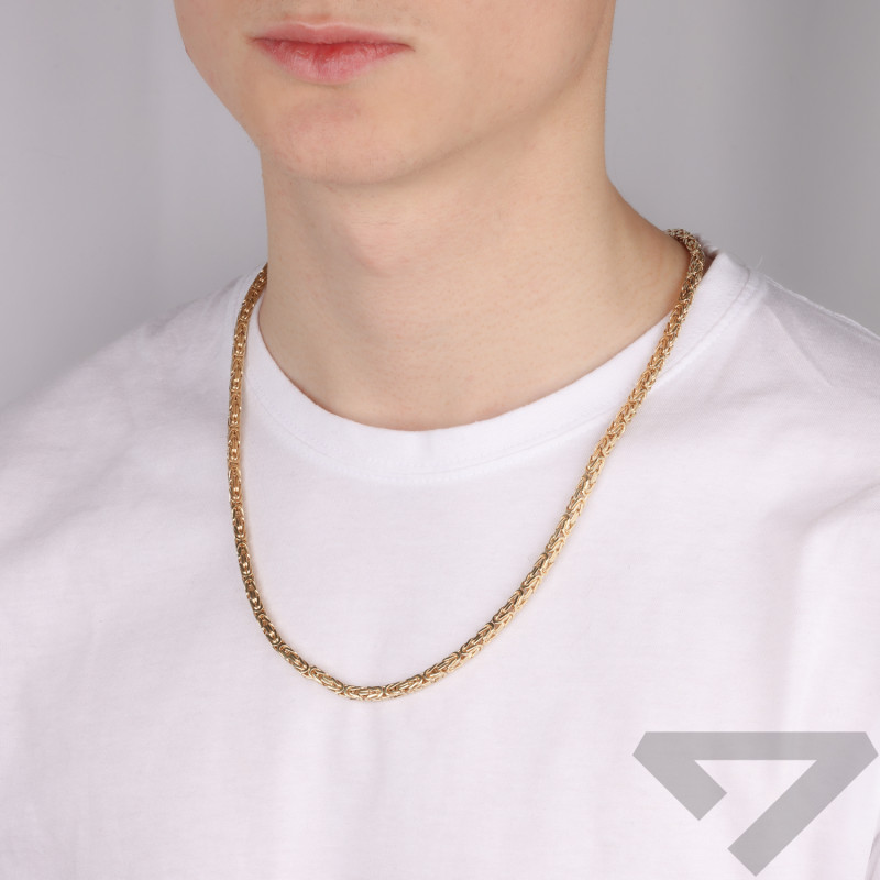 Zlatý řetízek královský vzor ryzost 585