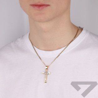 Zlatý křížek s Ježíšem ryzost 585 - Symbol víry - iSezam.cz