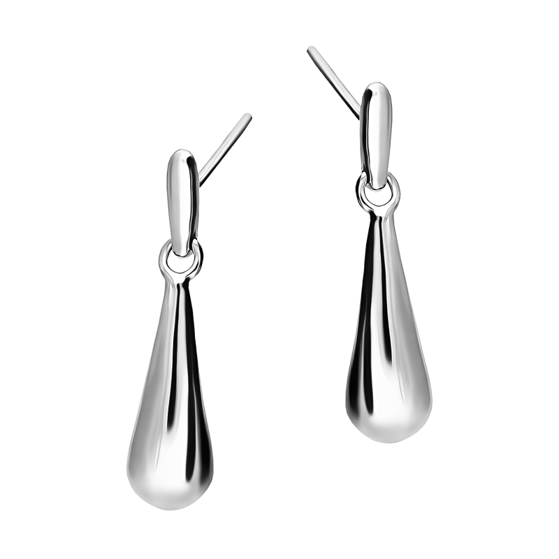 Stříbrné náušnice Kapky pecky | Elegantní - Jubiler Sezam