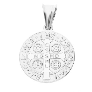 Medailonek stříbrný sv. Benedikta - Symbol víry - iSezam.cz
