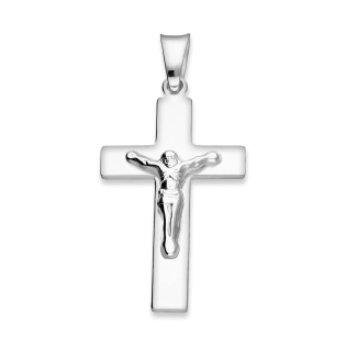 Stříbrný křížek s Ježíšem | Klasický symbol víry | iSezam.cz