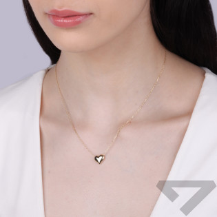 Zlatý náhrdelník Srdce ryzost 585 - Elegantní minimalismus - iSezam.cz