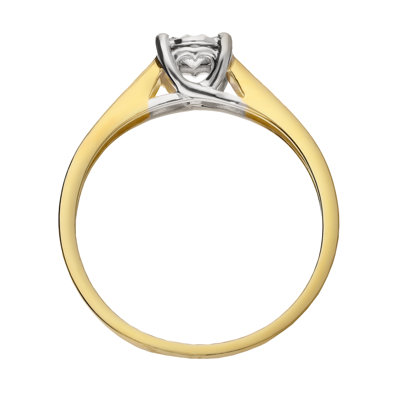 Zásnubní prsten AMADO s diamantem 0,14 ct ryzost 585