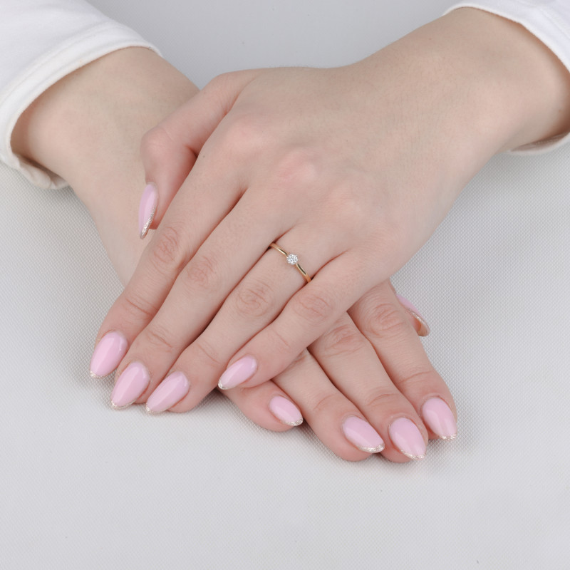 Zásnubní prsten SOLITER s diamantem 0,23 ct ryzost 585