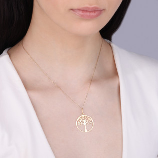 Zlatý přívěsek Strom štěstí prolamovaný r. 585 - iSezam.cz